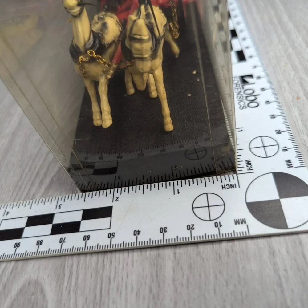 Vintage Steamer Plastic Pre-Made Model with Original Display Cover and Base